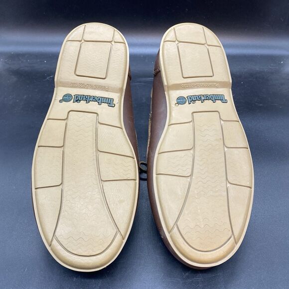 Vintage Timberland 2-eye Boat Shoes Loafers Mens Sz 10.5 M Brown Leather 28021 - Picture 8 of 8
